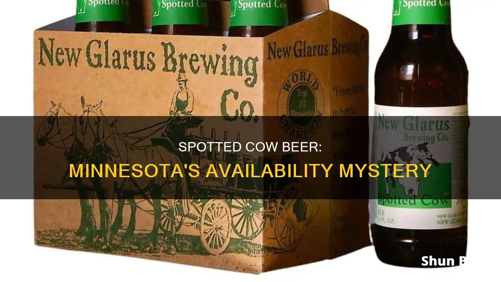 can you buy spotted cow beer in minnesota