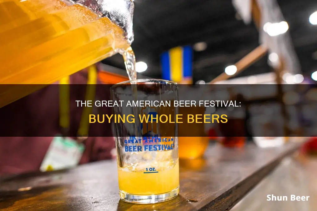 can you buy whole beers at gabf