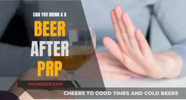 PRP Recovery: Can You Drink Beer Post-Procedure?