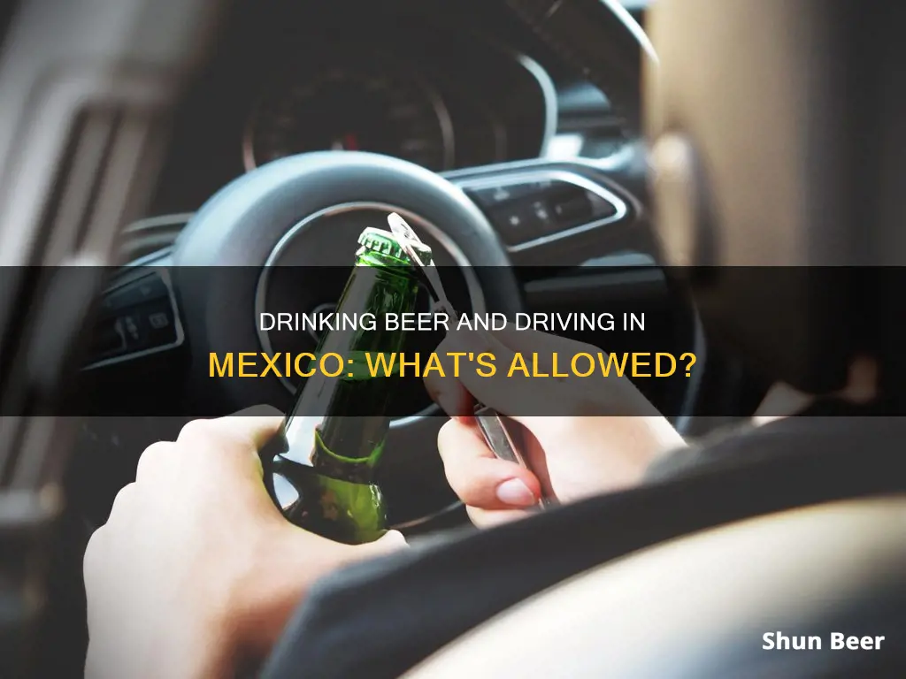 can you drink a beer and drive in mexico