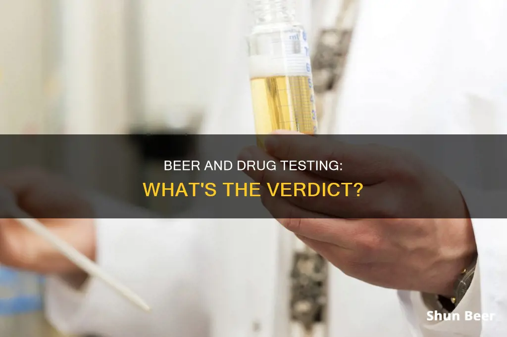 can you drink a beer before drug test