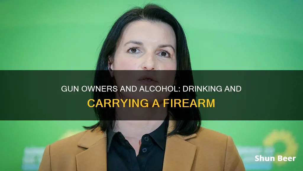 can you drink a beer while carrying a gun