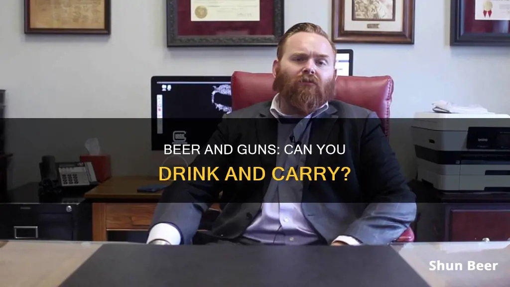 can you drink a beer while concealed carry