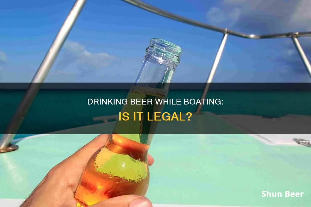 can you drink a beer while driving a boat