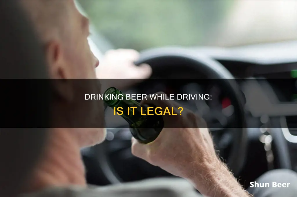 can you drink a beer while driving a car