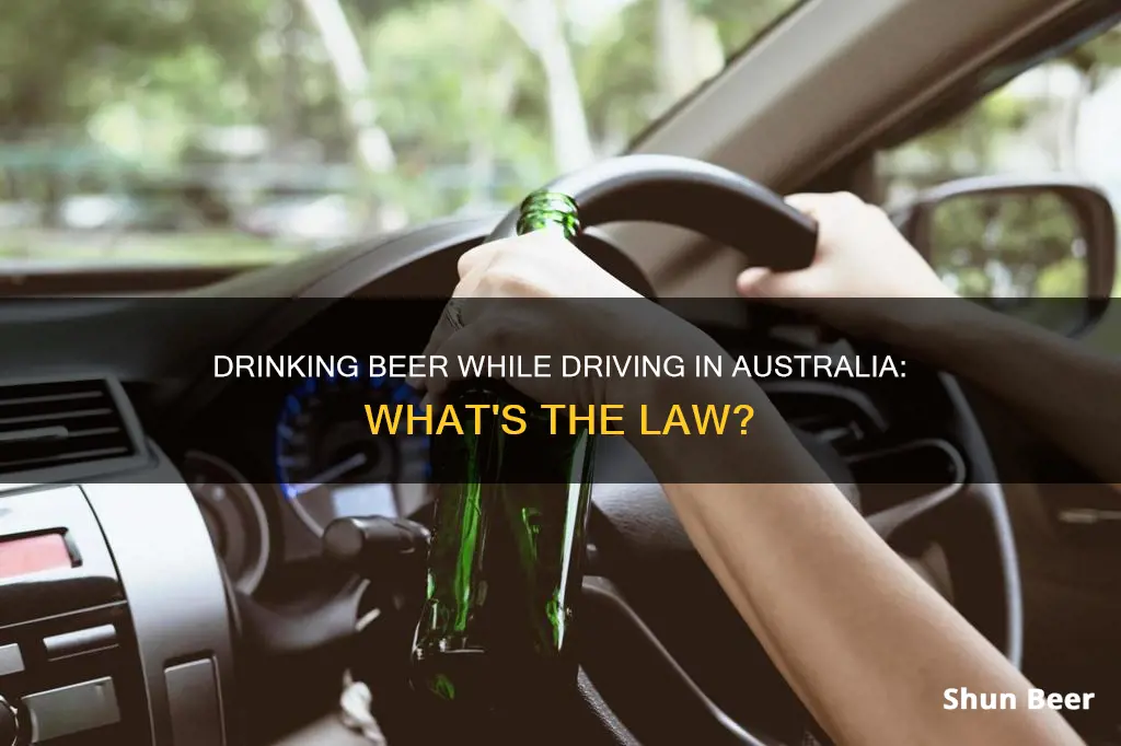 can you drink a beer while driving in australia