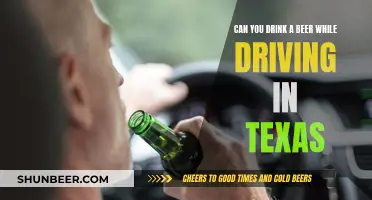 Texas Beer Laws: Drinking While Driving