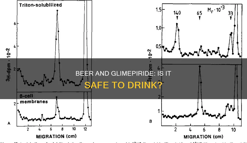 can you drink a beer while taking glimepiride