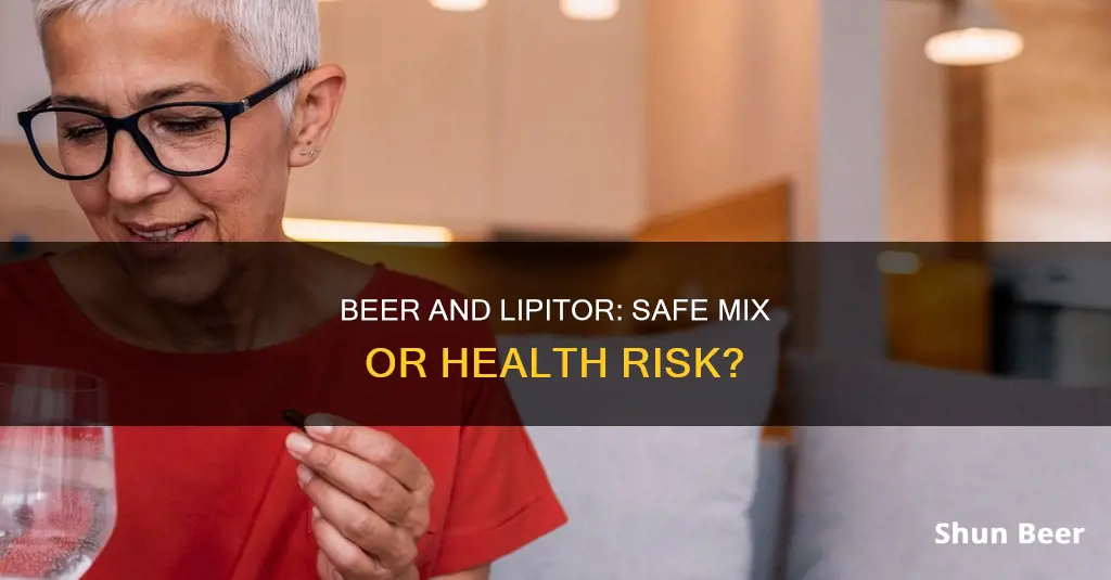 can you drink a beer with lipitor