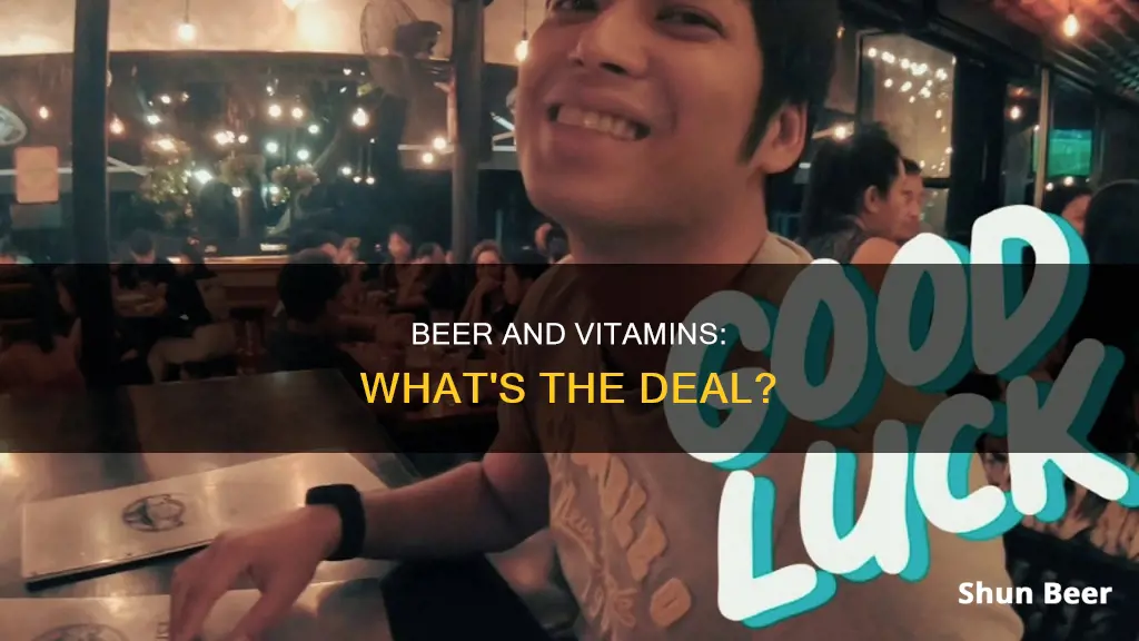 can you drink beer after taking vitamins