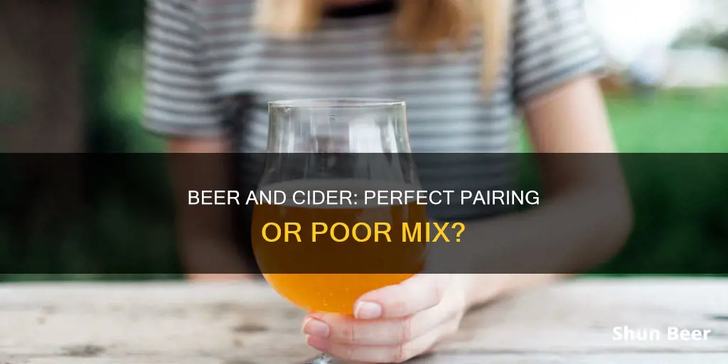 can you drink beer and cider