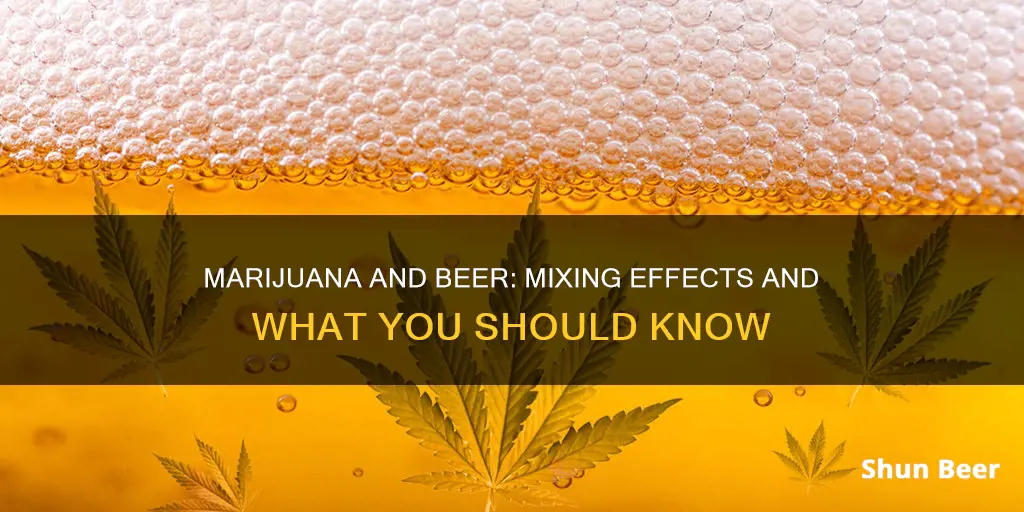 can you drink beer and smoke marijuana