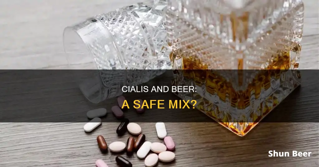 can you drink beer and take cialis