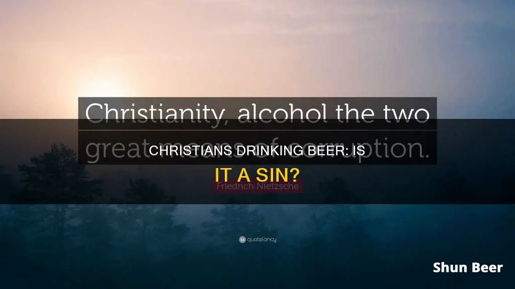 can you drink beer as a christian