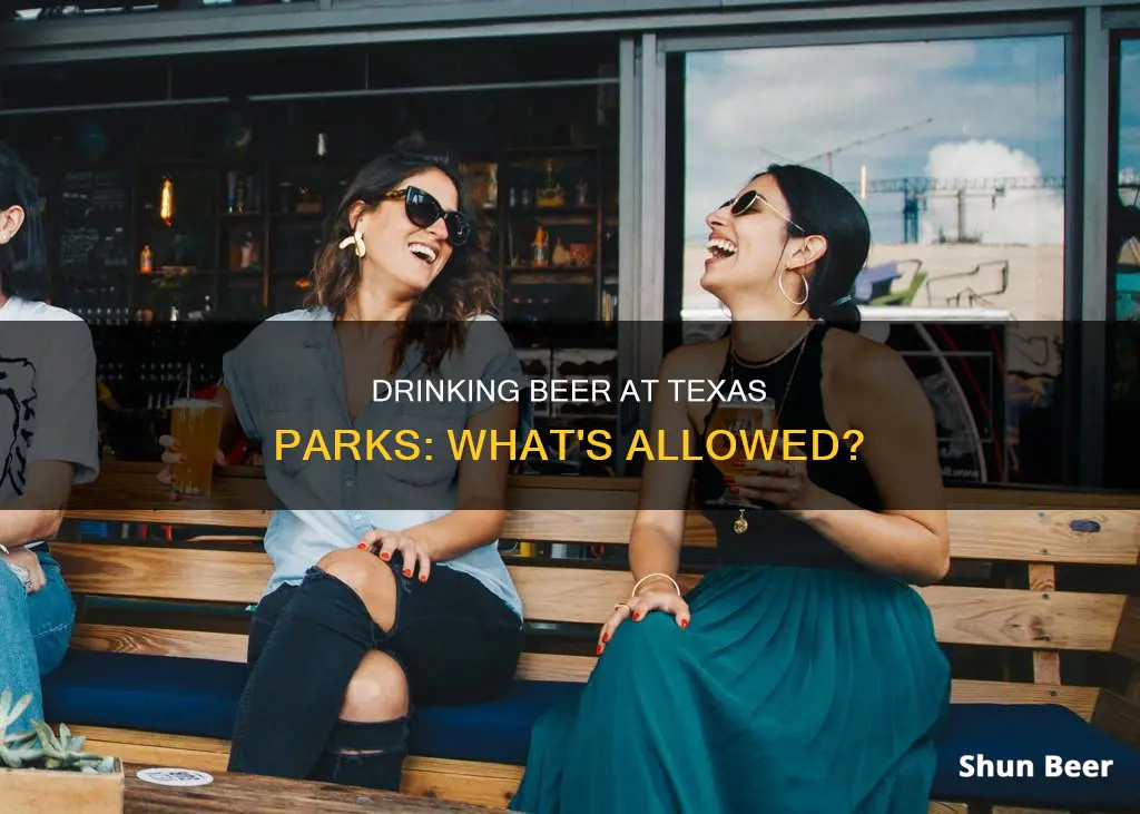 can you drink beer at a park in Texas