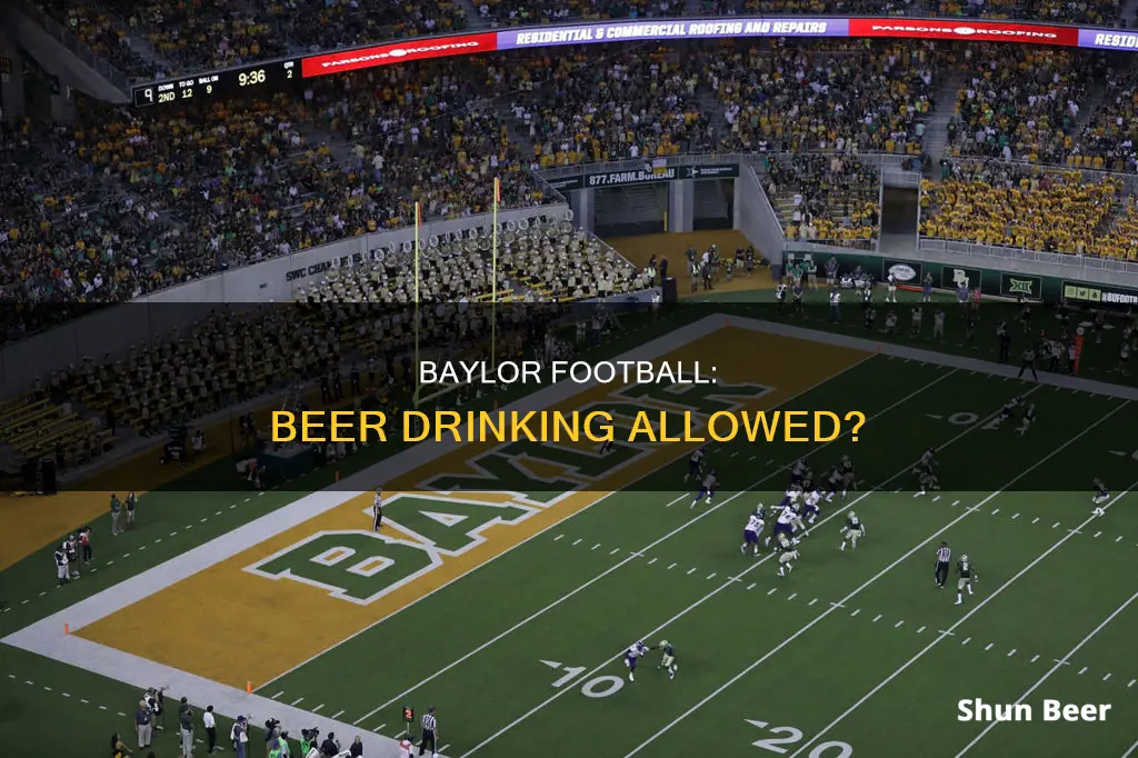 can you drink beer at baylor football game