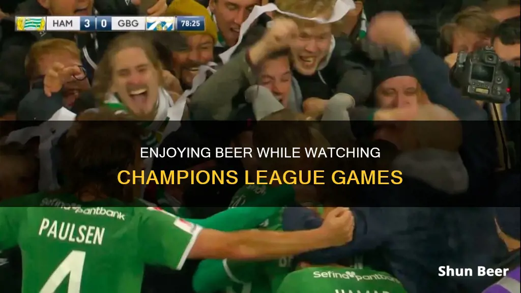 can you drink beer at champions league games