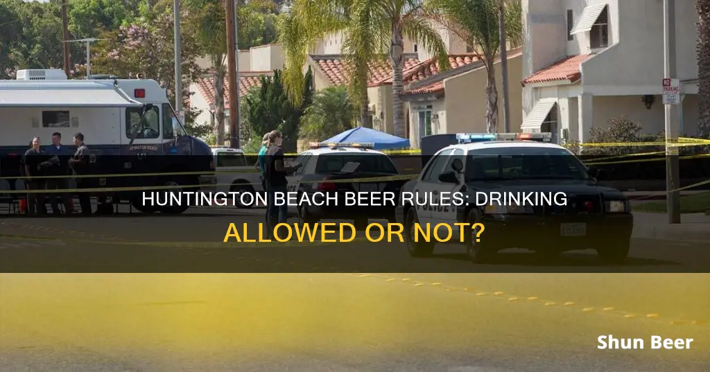 can you drink beer at huntington beach