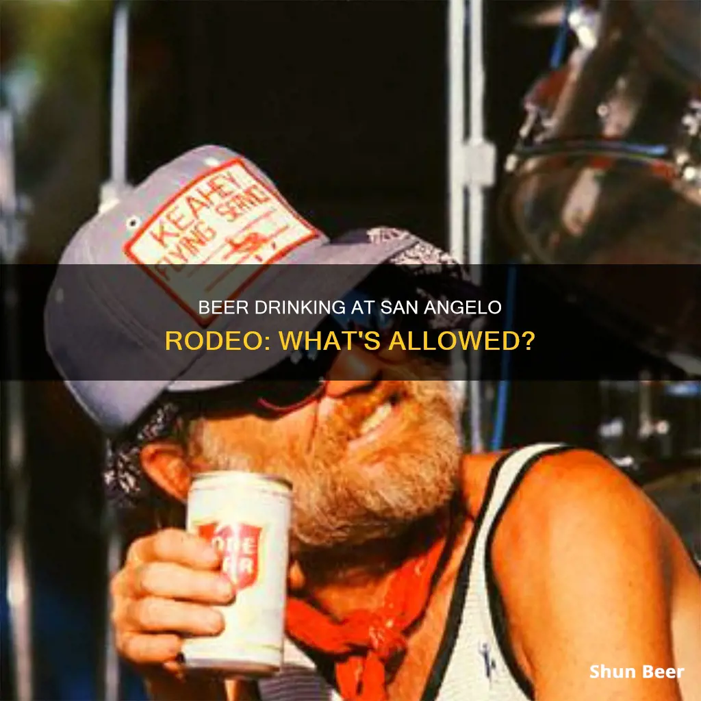 can you drink beer at san angelo rodeo