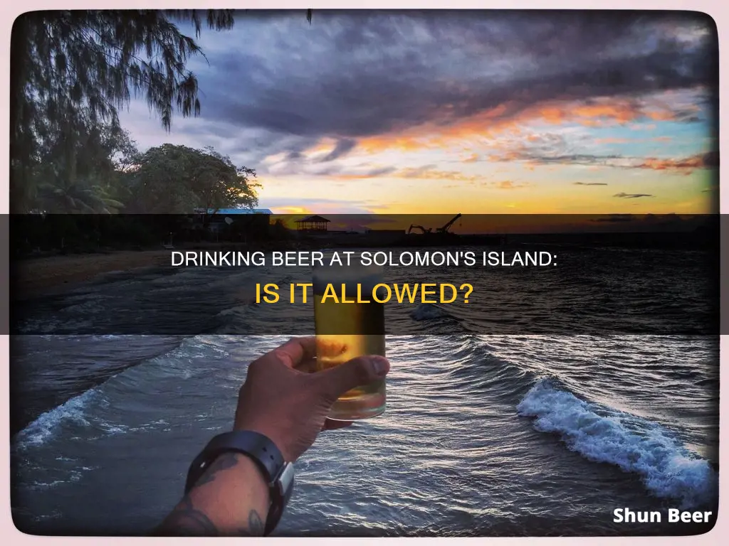 can you drink beer at solomons island