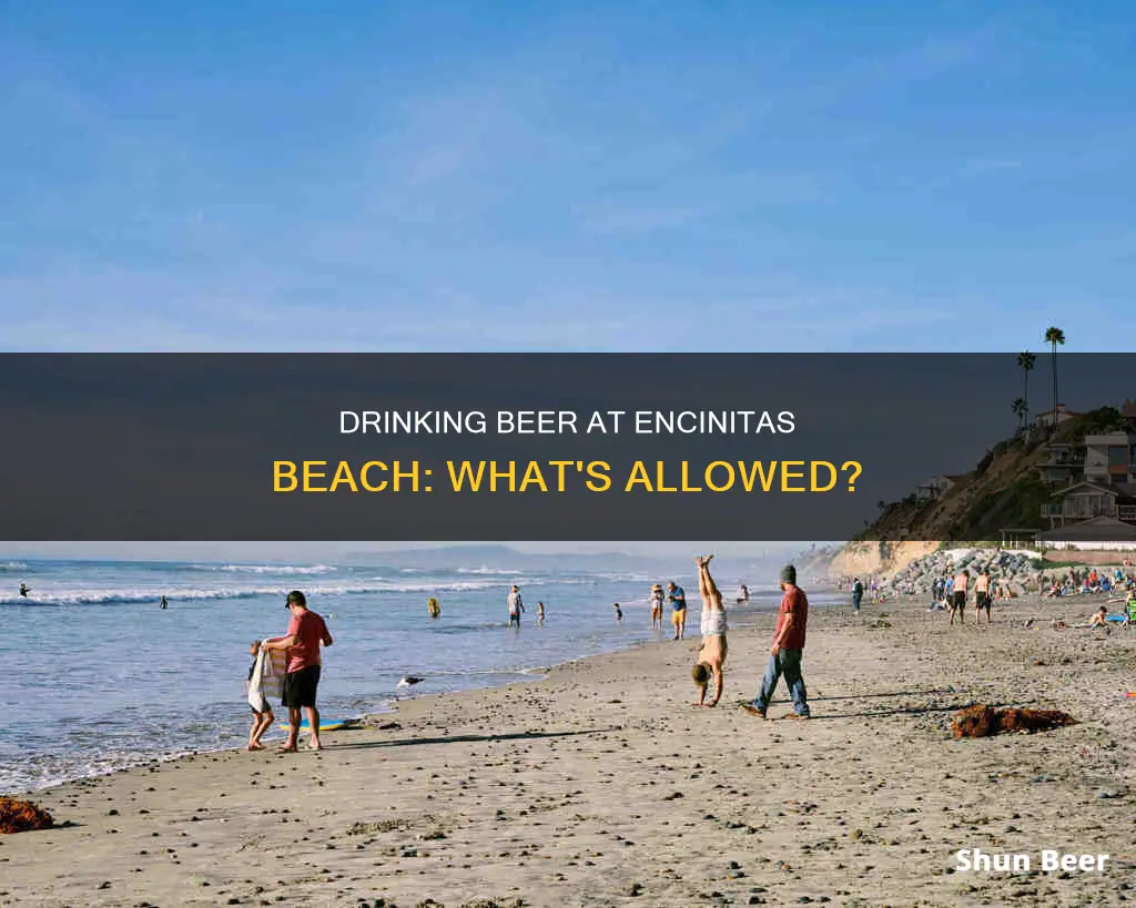 can you drink beer at the beach in encinitas