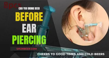 Ear Piercing and Beer: What's Safe?