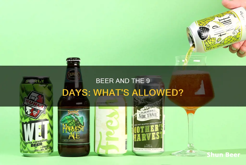 can you drink beer during the 9 days