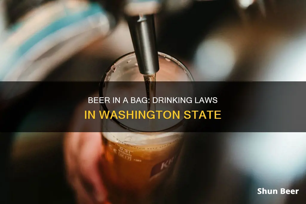 can you drink beer in a bag and public washington