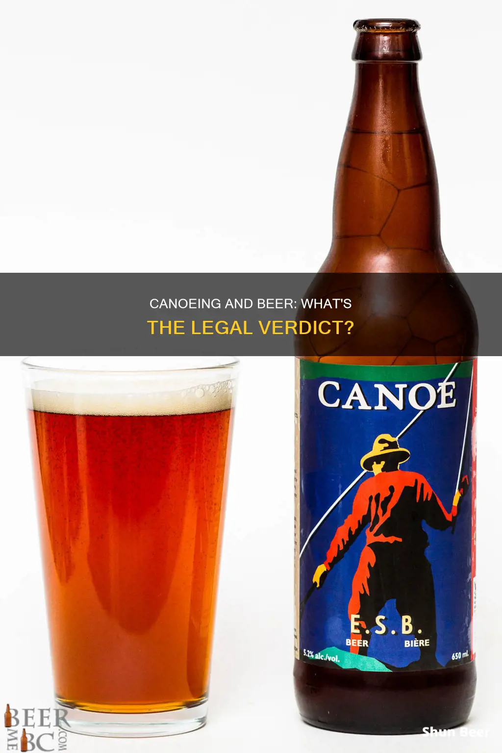 can you drink beer in a canoe