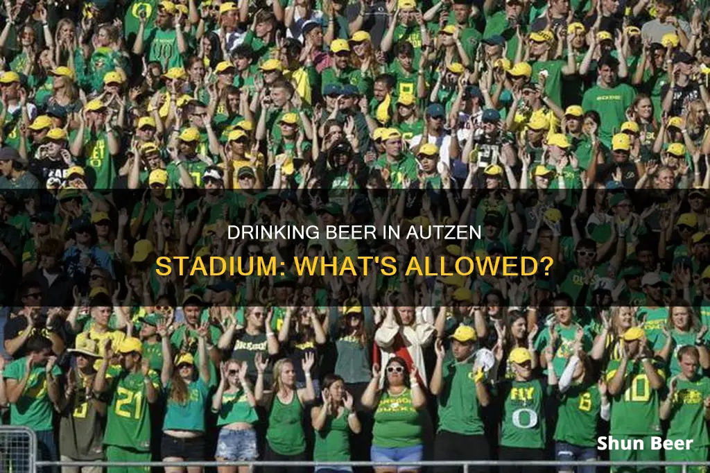 can you drink beer in autzen stadium