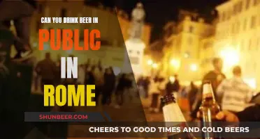 Drinking Beer in Public in Rome: What's Allowed?