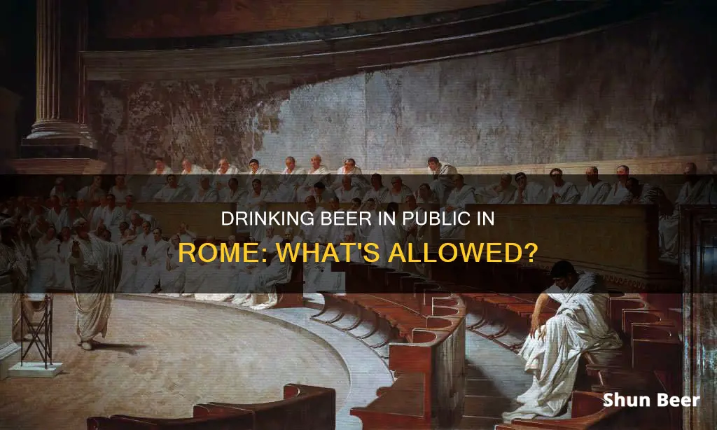 can you drink beer in public in rome