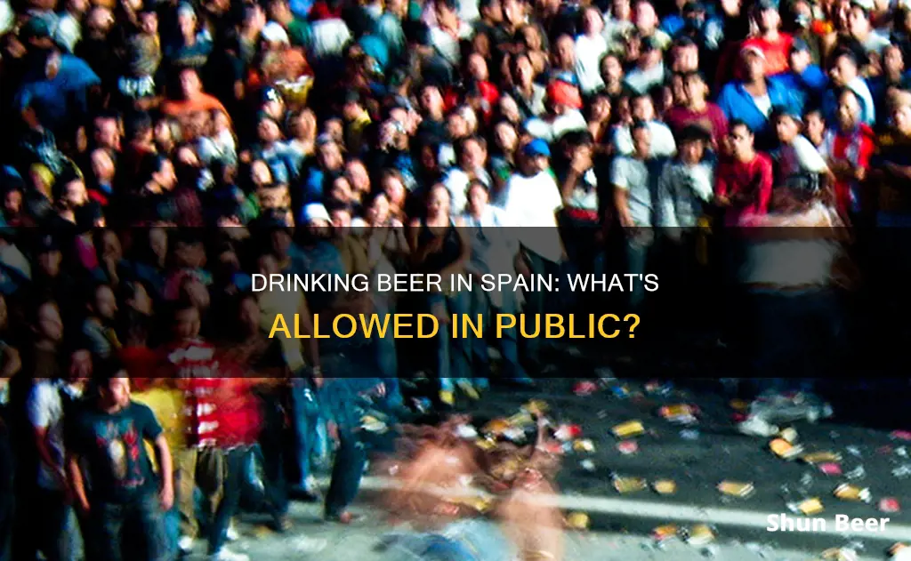 can you drink beer in public in spain