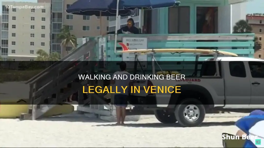 can you drink beer in venice while walking