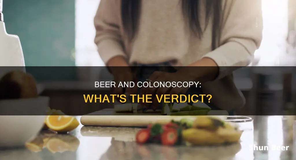 can you drink beer on a colonoscopy diet