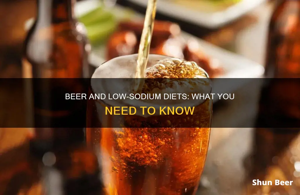 can you drink beer on a low sodium diet