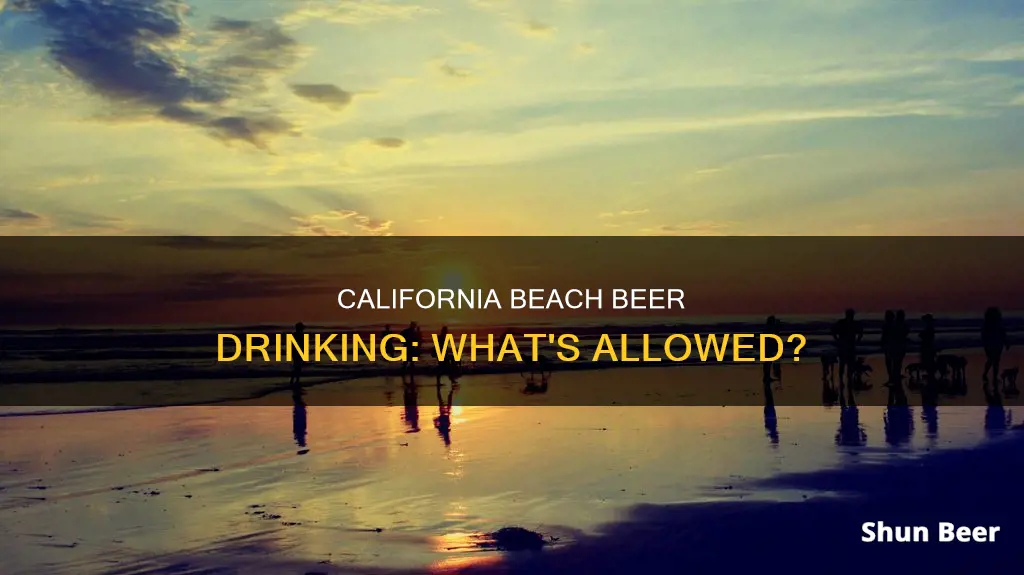 can you drink beer on california beaches