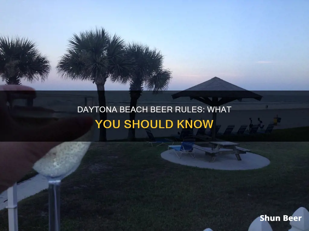 can you drink beer on daytona beach