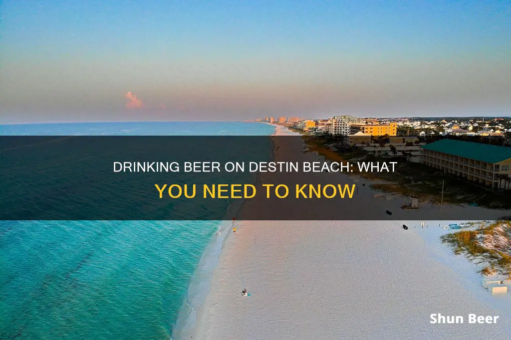 can you drink beer on destin beach