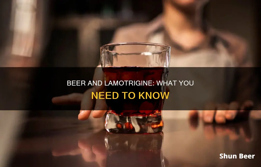 can you drink beer on lamotrigine