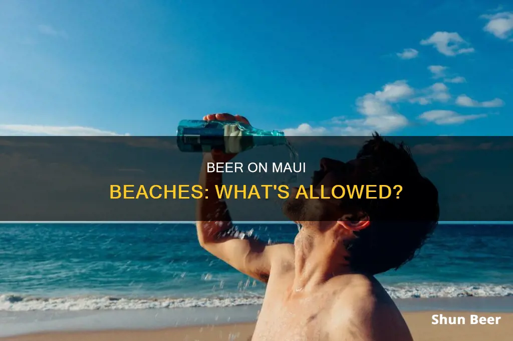 can you drink beer on maui beaches