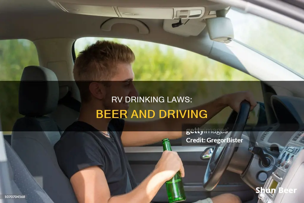 can you drink beer on moving rv