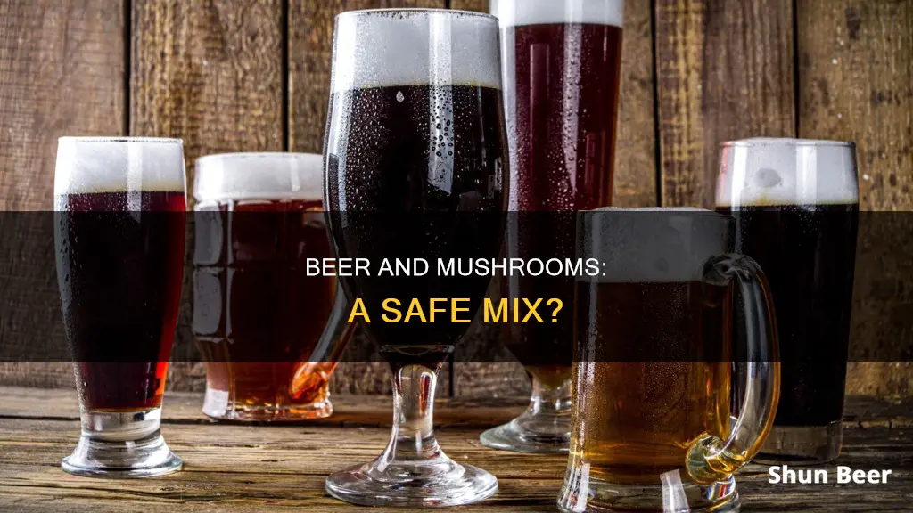 can you drink beer on mushrooms