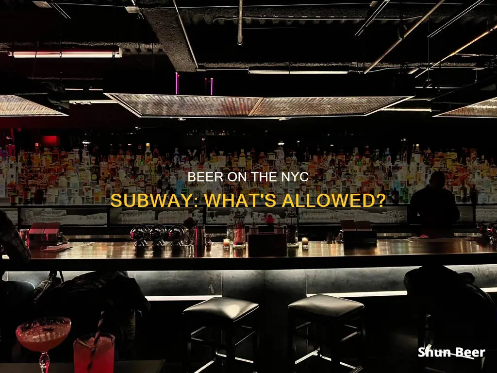 can you drink beer on nyc subway