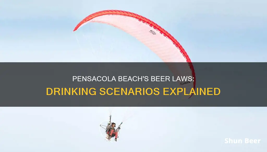 can you drink beer on pensacola beach