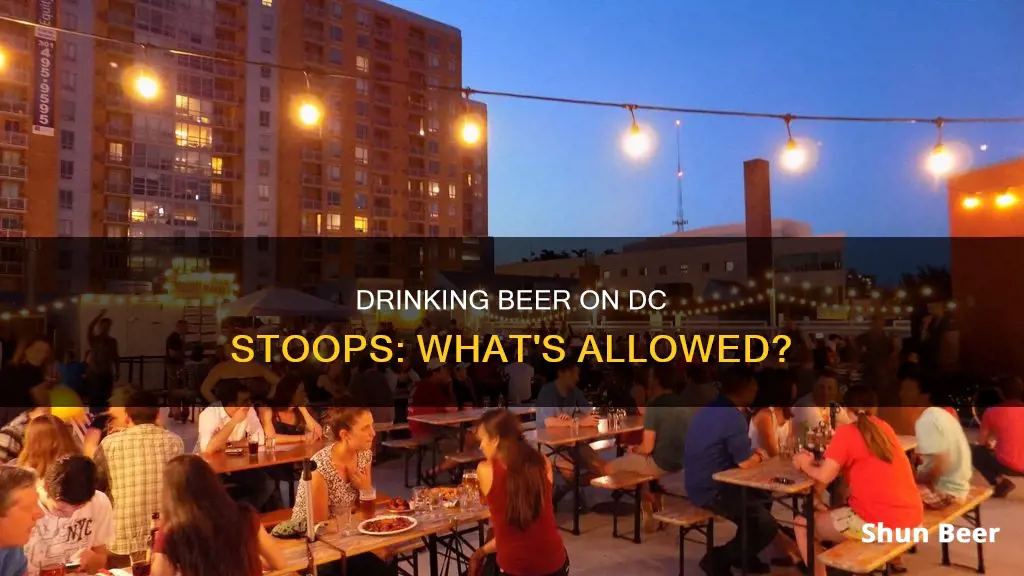 can you drink beer on stoop in dc