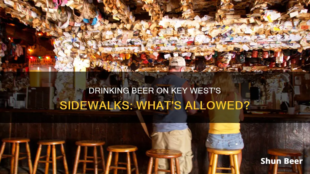 can you drink beer on the sidewalk in key west