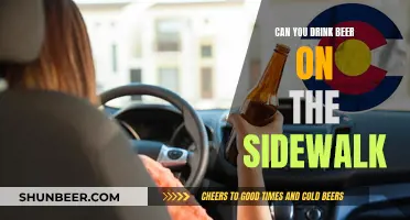 Drinking Beer on the Sidewalk: What's the Legal Stand?