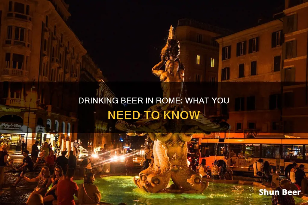 can you drink beer on the street in rome