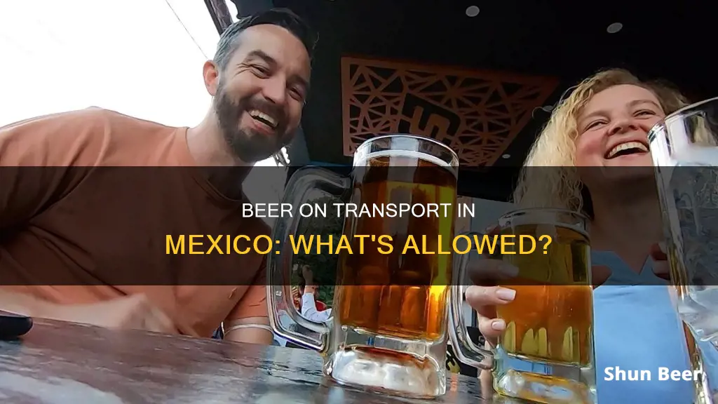 can you drink beer on transport ride in mexico